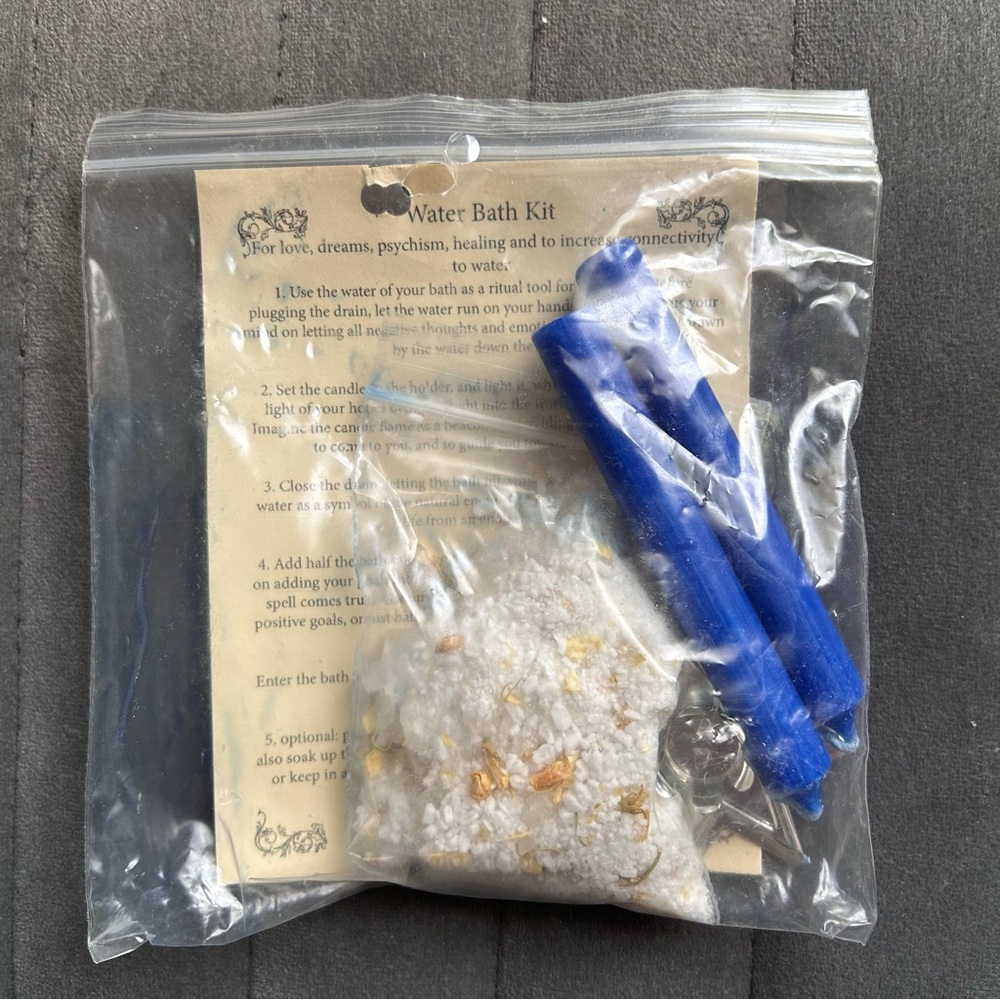 NEW! Water Ritual Bath Kit (candles & bath salts)